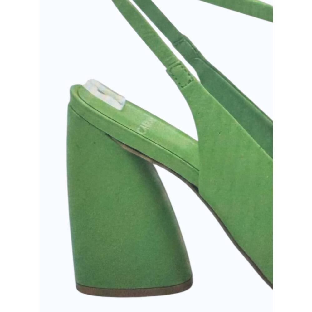 NEW CARRANO women's elora heels in green - Picture 2 of 2